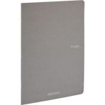 Fabriano : Ecoqua Orginal Tel Zımbalı Çizgisiz Defter : Antrasit : A4 (40 Yaprak - 90 Gr)