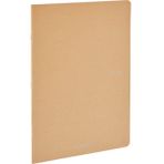 Fabriano : Ecoqua Orginal Tel Zımbalı Çizgisiz Defter : Kahverengi : A4 (40 Yaprak - 90 Gr)