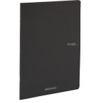 Fabriano : Ecoqua Orginal Tel Zımbalı Çizgisiz Defter : Siyah : A4 (40 Yaprak - 90 Gr)