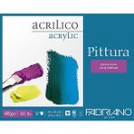 Fabriano Pittura Cold Pressed Pad 400GR Akrilik Blok 10 Sayfa 40X50CM - Karışık-Çok Renkli - standart