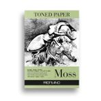 Fabriano Toned Paper Moss A3-120 gr. Eskiz ve Çizim Kağıdı Yosun Rengi - Blok
