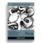Fabriano Toned Paper Sea A3-120 gr. Eskiz ve Çizim Kağıdı Deniz Rengi - Blok