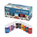 Fabric Painting Colours Kumaş Boyası Tüp 30 ml 10 Adet Renk Set Kıyafet Elbise Çanta Ayakkabı Boyası - Çok Renkli