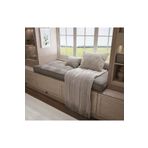 FABRİCAHOME 120x80 cm Fermuarlı Dolgulu Yanlı Kenarlı Dikim Keten Döşeme Koltuk Kumaşından Özel Minder