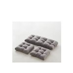 FABRİCAHOME Rattan Bahçe Balkon Mobilyası Minderi Su Geçirmez Kumaş 120x50 / 50x50 cm 3'lü Minder Seti