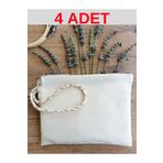 fabricorg 4 Adet Punch'a Uygun Duck Bezi Clutch - Cüzdan - El Çantası (20X15 CM)