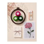 fabricorg Etamin - Kanaviçe Başlangış Seti GÜL ( SET-4 )