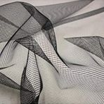 Fabrics-City SİYAH FİLO PARÇALARI File Kumaş 1 x 1 mm Kumaş, 3228