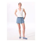 Fabrika Açık İndigo Kadın Mini Denim Etek F4SL-ETK0042