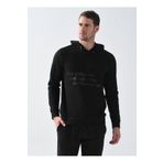 Fabrika ALBARIC Kapüşon Yaka Düz Siyah Erkek Sweatshirt