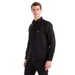 Fabrika Alttan Britli Regular Fit Gömlek, L, 5003328246, Siyah, Erkek