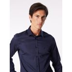 Fabrika Alttan Britli Slim Fit Gömlek, S, 5003126710, Lacivert, Erkek