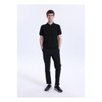 Fabrika Bağlamalı Bel Duble Paça Jogger Siyah Erkek Pantolon F6SM-PNT 2500