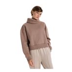 Fabrika Balıkçı Yaka Düz Sweatshirt, M, 5003258137, Vizon, Kadın