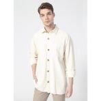 Fabrika Basic Cepli Erkek Gömlek - Bej - 2XL