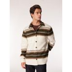 Fabrika Basic Çizgili Ceket, 2XL, 5003156064, Haki, Erkek
