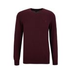 Fabrika Basic Düz Bordo Melanj Kazak, S, F5WM-KZK 2556, Bordo Melanj, Erkek
