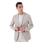 Fabrika Basic Keten Ceket, 46, 5003225845, Vizon, Erkek