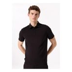 Fabrika Basic Rayon Karışımlı Polo T-Shirt, M, F5SM-TST 2040, Siyah, Erkek