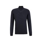 Fabrika Bato Yaka Basic Düz Antrasit Melanj Erkek Kazak F5WM-KZK 2555 - 2XL