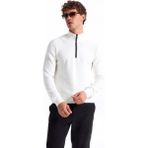 Fabrika Bato Yaka Slim Fit Düz Ekru Erkek Kazak F5WM-KZK 2522