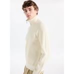 Fabrika Bato Yaka Slim Fit Düz Kazak, S, 5003275552, Ekru, Erkek