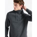 Fabrika Bato Yaka Slim Fit Kazak, XL, 5003276997, Antrasit, Erkek