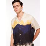 Fabrika Bej Erkek Apaş Loose Fit Gömlek PETRO, M, 5002976697