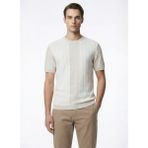 Fabrika Bej Erkek Bisiklet Yaka Regular Fit Jakarlı Kazak F6SM-KZK 2553 - 2XL