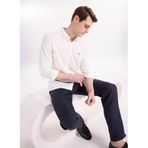 Fabrika Beyaz Alttan Britli Regular Fit Flamlı Gömlek, L, 5003328934, Kırık Beyaz, Erkek