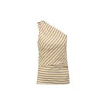 Fabrika Beyaz - Bej Kadın Tek Omuz Basic Bluz F4SL-BLZ0823, 36 Cm, 5003087419002