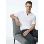 Fabrika Beyaz Erkek Slim Fit Jakarlı Kazak F6SM-KZK 2559