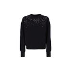 Fabrika Bisiklet Yaka Basic Payetli Sweatshirt, XS, 5003155498, Siyah, kadın
