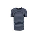 Fabrika Bisiklet Yaka Çizgili T-Shirt, 2XL, 5003330394, Lacivert, Erkek