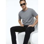 Fabrika Bisiklet Yaka Düz Antrasit Melanj Erkek T-Shirt F4SM-TST 2847 - 3XL