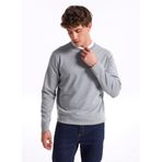 Fabrika Bisiklet Yaka Düz Gri Melanj Sweatshırt, S, 5003276954, Gri Melanj, erkek