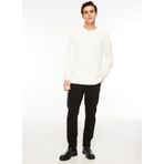 Fabrika Bisiklet Yaka Düz Kırık Beyaz Sweatshirt, L, 5003032786, Kırık Beyaz, erkek