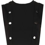 Fabrika Bisiklet Yaka Düz Siyah Kadın Atlet F4WL-TST0450 - XL