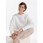 Fabrika Bisiklet Yaka Düz Sweatshırt RAVELLO-Y, XL, 5003258129, Ekru, kadın