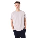 Fabrika Bisiklet Yaka Düz T-Shirt, 2XL, F4SM-TST 0426, Taş, Erkek
