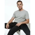 Fabrika Bisiklet Yaka Düz T-Shirt, S, F4SM-TST 2847, Haki, Erkek