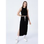 Fabrika Bisiklet Yaka Fitilli Siyah Kadın Atlet K-BERN - XL