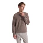 Fabrika Bisiklet Yaka Regular Fit Kazak, XXL, 5003273903, Vizon, Erkek