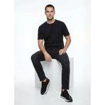 Fabrika Bisiklet Yaka Relaxed T-Shirt, L, F4SM-TST 2847, Siyah, Erkek