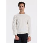Fabrika Bisiklet Yaka Slim Fit Kazak, S, 5003275526, Ekru, Erkek