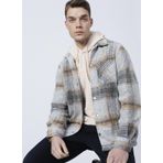 Fabrika Bredon Uzun Kollu Slim Fit Ekose Bej Erkek Ceket