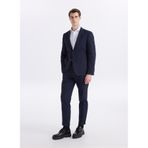 Fabrika Çizgili Blazer Ceket, 50, 5003328134, Lacivert, Erkek