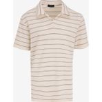 Fabrika Çizgili Ekru Erkek Polo T-Shirt F5SM-TST 2071 - 2XL