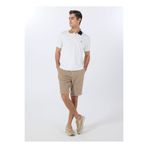 Fabrika Comfort Açık Kahve Erkek Lastikli Regular Fit %100 Keten Bermuda Şort FC4SM-SHT 0928