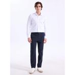 FABRIKA COMFORT Bağlamalı Bel Normal Paça Chino Pantolon, 48, 5003226658, Lacivert, Erkek